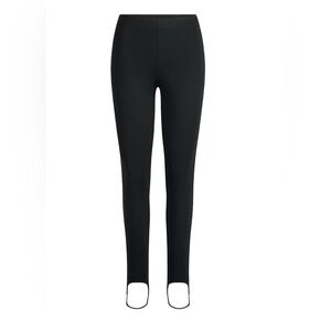 SKIMS THE ESSENTIAL PANTS HIGH WAIST STIRRUP LEGGING - OBSIDIAN - SMALL